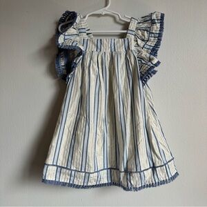 Tommy Bahama Striped Blue and White Kids Dress Size 3T